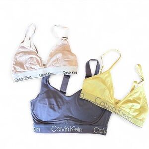 Calvin Klein bralette / sports bra bundle size small